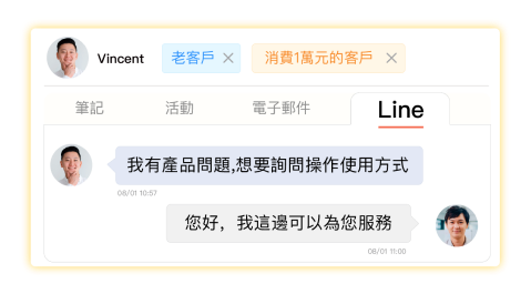 Line和Gmail合而為一，即時解決問題